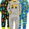 Simple Joys by Carter's Kids' 3-Pack Snug Fit Footless Cotton Pajamas