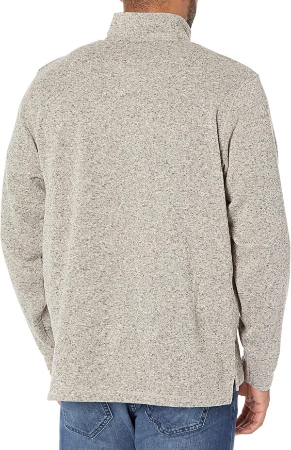 Wrangler Authentics Men's Long Sleeve Fleece Quarter-Zip Sweater