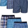 Hanes Men's Tagless Boxer Underwear, Exposed Waistband, Multi-packs Available