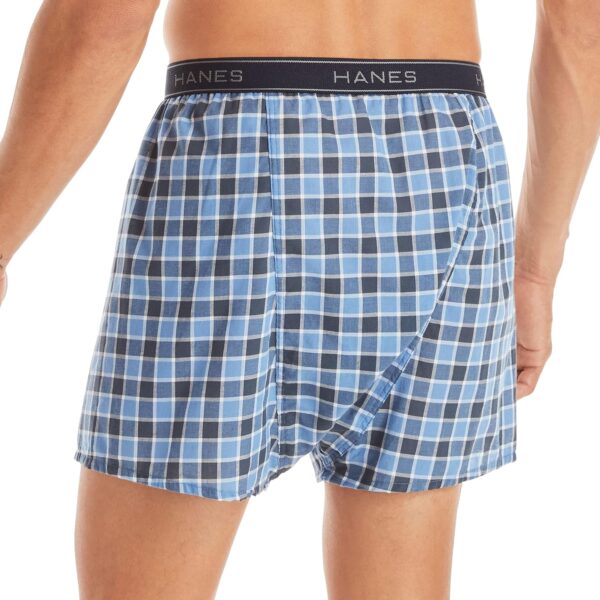 Hanes Men's Tagless Boxer Underwear, Exposed Waistband, Multi-packs Available