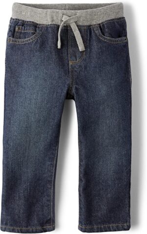 The Children's Place Boys Baby and Toddler Pull on Straight Jeans