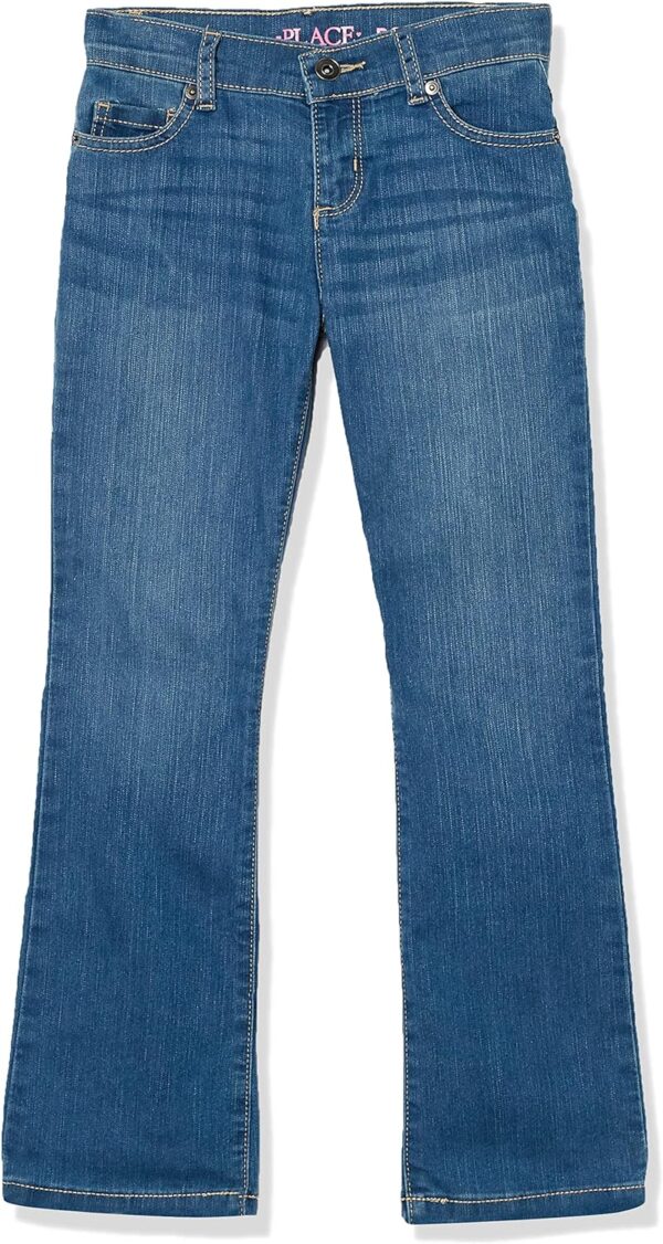 The Children's Place Girls' Basic Bootcut Jeans