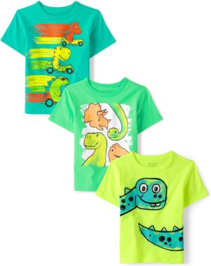 The Children's Place Baby Boys Dinos Short Sleeve Graphic T Shirt