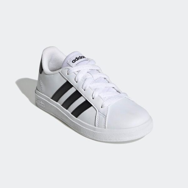 adidas Unisex-Child Grand Court 2.0 Elastic (Little Big Kid) Sneaker