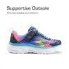 DREAM PAIRS Girls Shoes Sneakers Kids Tennis Shoes Sparkle ColorBurst Lightweight Running Casual Walking Shoes