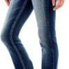 WallFlower Luscious Curvy Bootcut Jeans for Women Mid-Rise Insta Stretch Denim in Petite, Midsize, Plus Size, Juniors Jeans