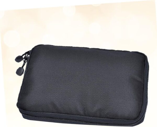 Angoily Waterproof Travel Digital Pouch USB Cable Storage Bag & Electronics Organizer Case for Gadgets Black