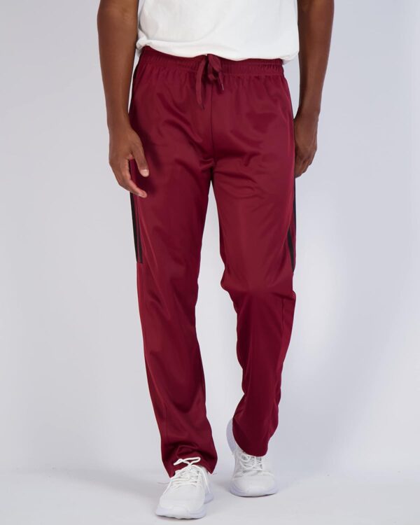 Real Essentials 3 Pack: Men's Active Athletic Casual Tricot Open Bottom Sweatpants with Pockets (Available in Big & Tall)