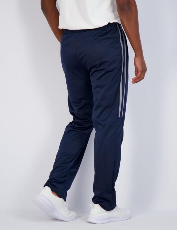 Real Essentials 3 Pack: Men's Active Athletic Casual Tricot Open Bottom Sweatpants with Pockets (Available in Big & Tall)