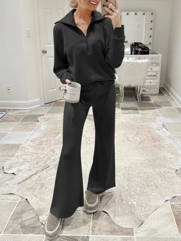 ANRABESS Women 2 Piece Outfits Sweatsuit Oversized Sweatshirt Sweatpants Tracksuit Sweat Lounge Matching Set 2025 Fall Trendy