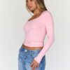 Trendy Queen Womens Going Out Tops Long Sleeve Top Trendy Cute Shirt Y2k Clothing Fall Fashion Clothes 2025