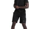 BUYJYA Men's Workout Clothes Athletic Shorts Shirt Set 3 Pack Basketball Football Training Running Gym Christmas gifts