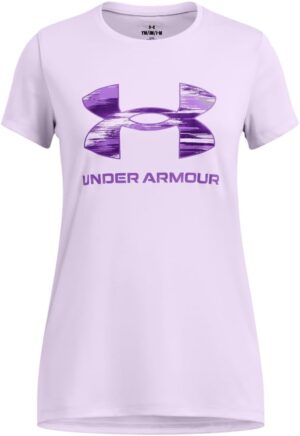 Under Armour Girls' Tech Big Logo Short Sleeve Crew Neck