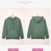 Dokotoo Womens 2024 Hoodies Button Collar Drawstring Hooded Pullover Sweatshirt Casual Long Sleeve Tops Shirts