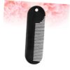 FOMIYES Zinc Alloy Beard Comb Portable Sturdy Hair Styling Tool for Men Ideal Salon Gadget for Grooming Black Beard Accessory