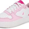 Nautica Girls Fashion Shoe - Lace-Up Low-Top Tennis Sneakers for Big Kids, Little Kids & Toddlers (Regular Heel/Platform Sole)