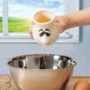 Egg Separator Funny Kitchen Gadget - Fun Snot Nose Egg Separator Tool Useful For Cooking And Baking White