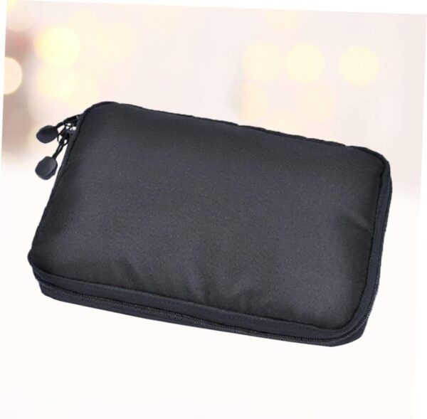 Angoily Waterproof Travel Digital Pouch USB Cable Storage Bag & Electronics Organizer Case for Gadgets Black