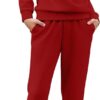 Arshiner Girls 2 Piece Outfits Sweatsuit Set Half Zip Lapel Collar Long Sleeve Sweatshirt Sweatpant Tracksuit Sets