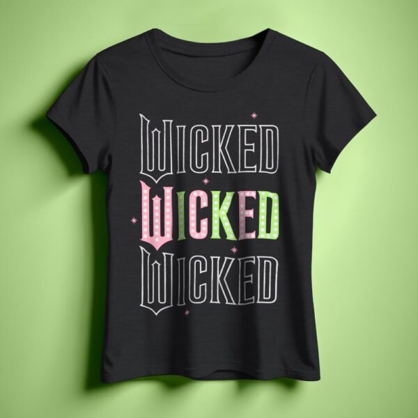 wicked Girl's Graphic Print T-Shirt 2-Pack - Short Sleeve Tees Bundle for Kids