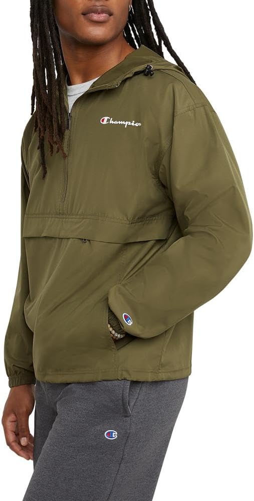 Champion Men's Jacket, Stadium Packable Wind and Water Resistant Jacket (Reg. Or Big & Tall)