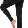 BALEAF Women's Fleece Lined Leggings Thermal Warm Winter Tights High Waisted Yoga Pants Cold Weather with Pockets