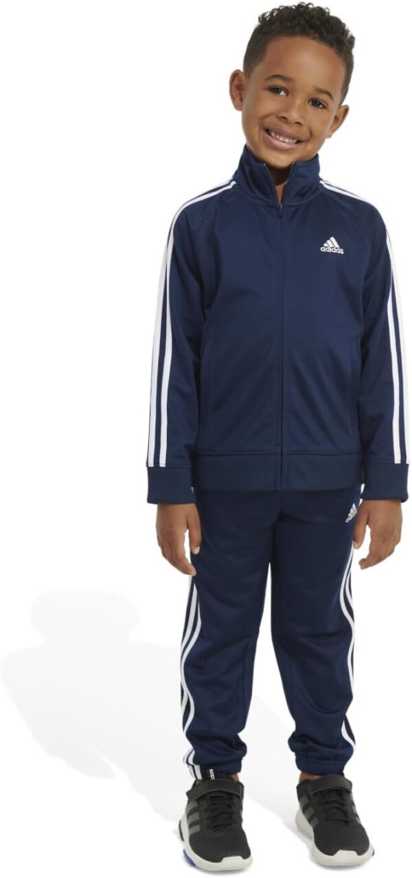 adidas Boys Tricot Tracksuit Jacket Jogger Pant Set