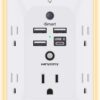 Outlet Extender with Night Light, Multi Plug Outlet, USB Wall Charger Surge Protector 4 USB Charging Port(1USB C), Power Strip Electrical Outlet Splitter Expander for Home Office Dorm Room ETL Listed