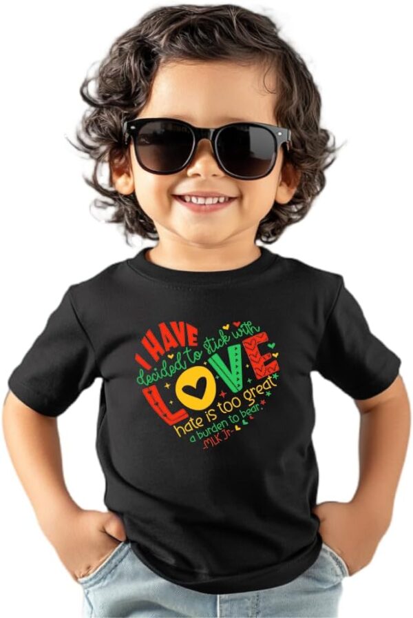 Toddler Black History T-Shirts for Boys Girls, Black History Month Shirts for Kids, Graphic Top Funny Letters Tees