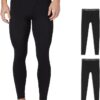 32 Degrees Men's 2-Pack Performance Lightweight Thermal Baselayer Legging Pant