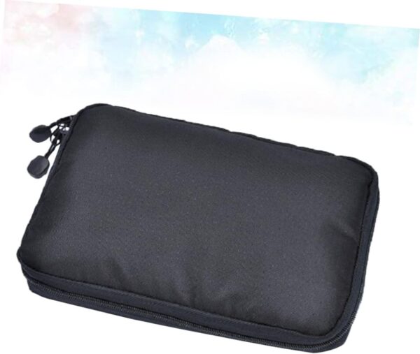 MERRYHAPY Waterproof USB Cable Storage Bag Portable Electronics Accessories Organizer Case for Cables Chargers and Gadgets Ideal Travel Black