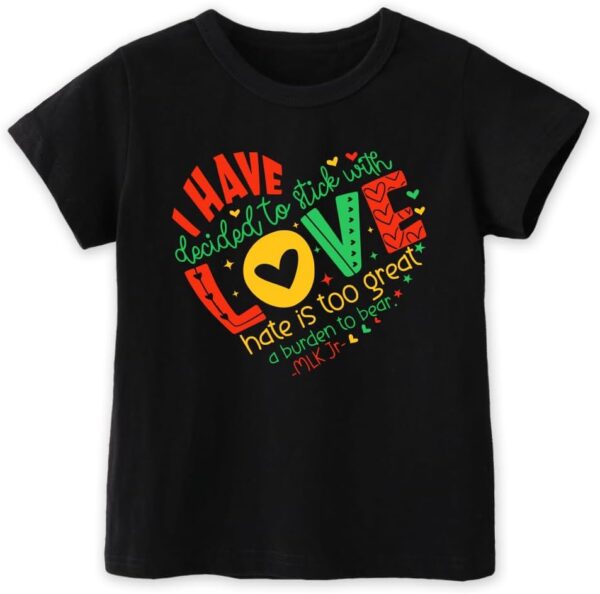 Toddler Black History T-Shirts for Boys Girls, Black History Month Shirts for Kids, Graphic Top Funny Letters Tees