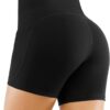 THE GYM PEOPLE High Waist Yoga Shorts for Women's Tummy Control Fitness Athletic Workout Running Shorts with Deep Pockets