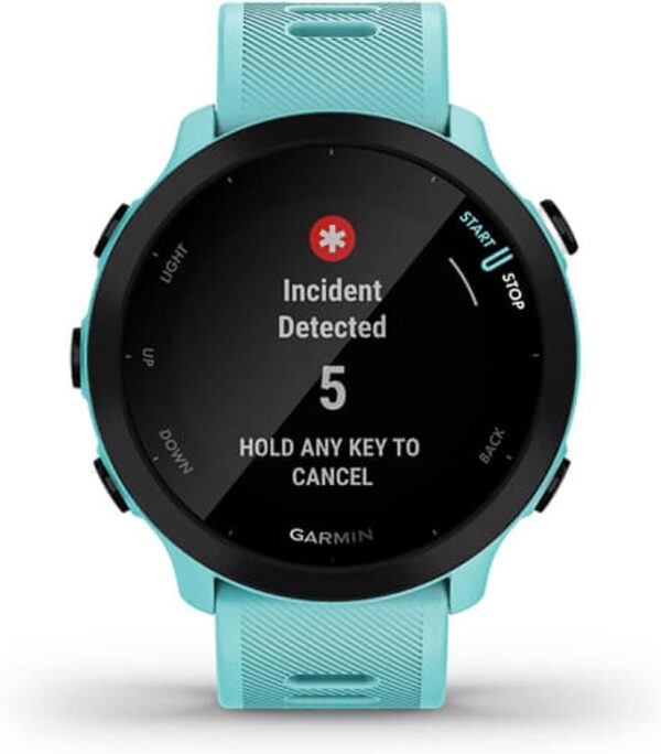 Garmin Forerunner 55, GPS Running Watch with Daily Suggested Workouts, Up to 2 weeks of Battery Life, Aqua