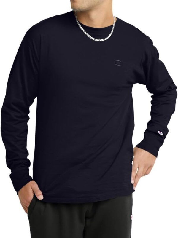 Champion Men's Classic Long Sleeve Soft, Comfortable T-Shirt (Regular or Big & Tall)