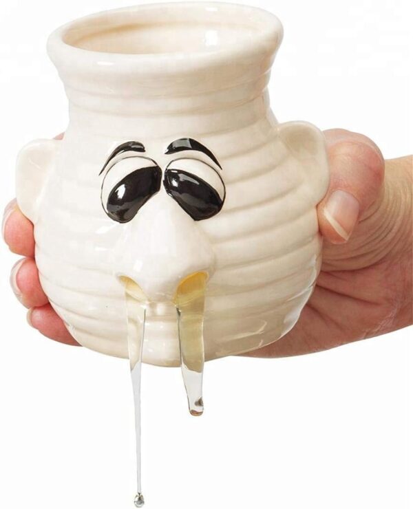 Egg Separator Funny Kitchen Gadget - Fun Snot Nose Egg Separator Tool Useful For Cooking And Baking White