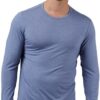 32 Degrees Heat Men's Lightweight Crew Baselayer Top | Form Fitting | Long Sleeve| 4-Way Stretch | Thermal