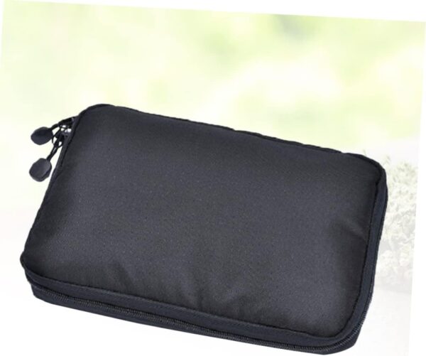 Angoily Waterproof Travel Digital Pouch USB Cable Storage Bag & Electronics Organizer Case for Gadgets Black