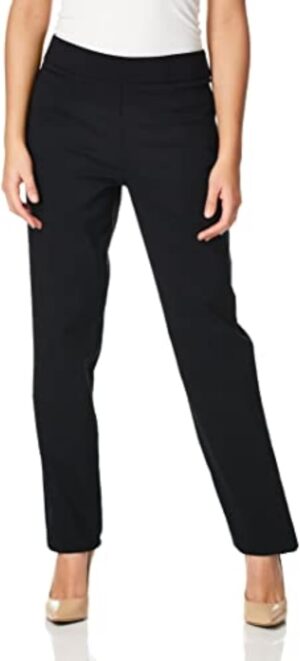 Briggs New York Women's Super Stretch Millennium Welt Pocket Pull on Career Pant (Average & Short Length)