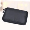 Waterproof Electronics Organizer Bag for Cables and Gadgets Travel Digital Pouch Case Black Ideal for USB Chargers and Accessories Storage