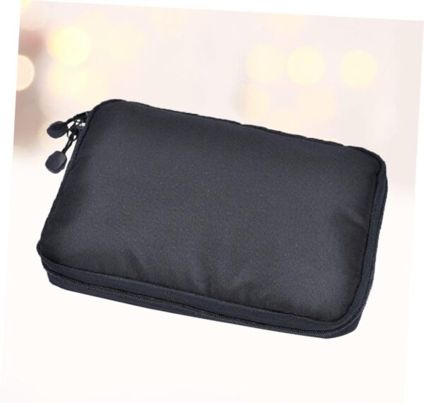 Waterproof Electronics Organizer Bag for Cables and Gadgets Travel Digital Pouch Case Black Ideal for USB Chargers and Accessories Storage