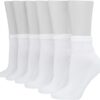 Hanes Women's Ultimate Comfort Toe Seamed Ankle Socks Pack Of 6