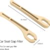 2PCS Car Seat Gap Filler Organizer with Phone Holder,[Upgrade Version] Car Seat Gap Organizer for Prevent Falling,Essential Car Accessories Car Side Seat Gap Filler (Beige)