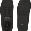 PUMA Men's Rebound Layup Sneaker, Wide-Nubuck Black Black-Cool Dark Gray, 10.5