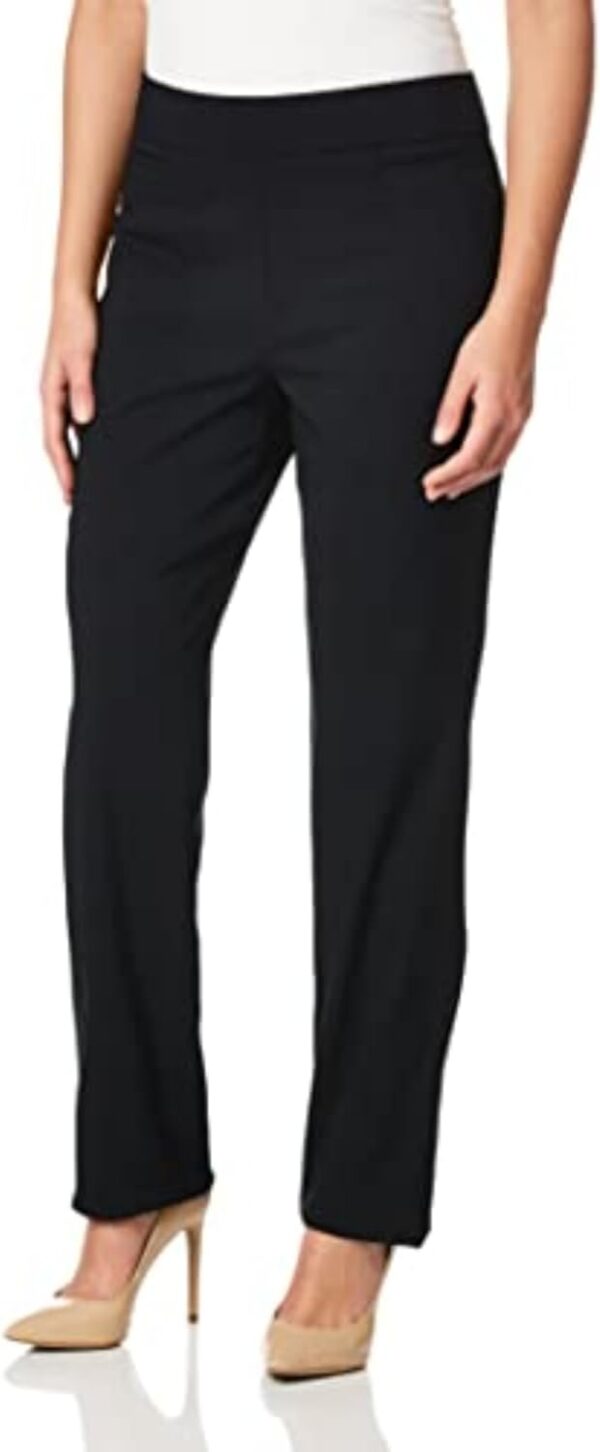 Briggs New York Women's Super Stretch Millennium Welt Pocket Pull on Career Pant (Average & Short Length)