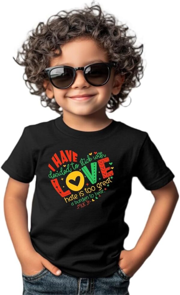 Toddler Black History T-Shirts for Boys Girls, Black History Month Shirts for Kids, Graphic Top Funny Letters Tees