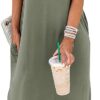 ANRABESS Women Casual Loose Sundress Sleeveless Split Maxi Long Beach Shirt Dress Travel Vacation 2025 Summer Outfits