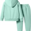 Girls Sweatsuits - Letter Printing Girls Pullover Hoodie & Toddler Pants - Outfit for Toddler Girls Size （3-7T