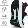 Feethit Mens Non Slip Walking Sneakers Lightweight Breathable Slip on Running Shoes Athletic Gym Tennis Shoes for Men