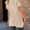 SHEWIN Womens Tops Casual Short Sleeve Sweater Loose Oversized Shirts Spring Tops for Women 2025